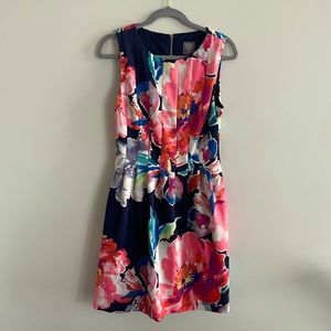 Floral Vince Camuto Fit and Flare Dress